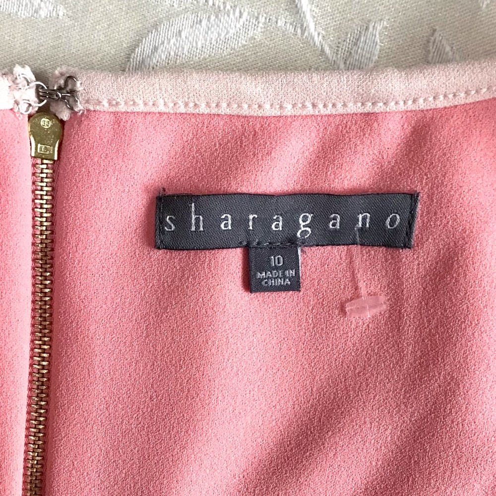 ๐ Sharagano New York Womens Dress size 10 Pale Pink Short Sleeve Shift NWT NEW - Picture 5 of 8